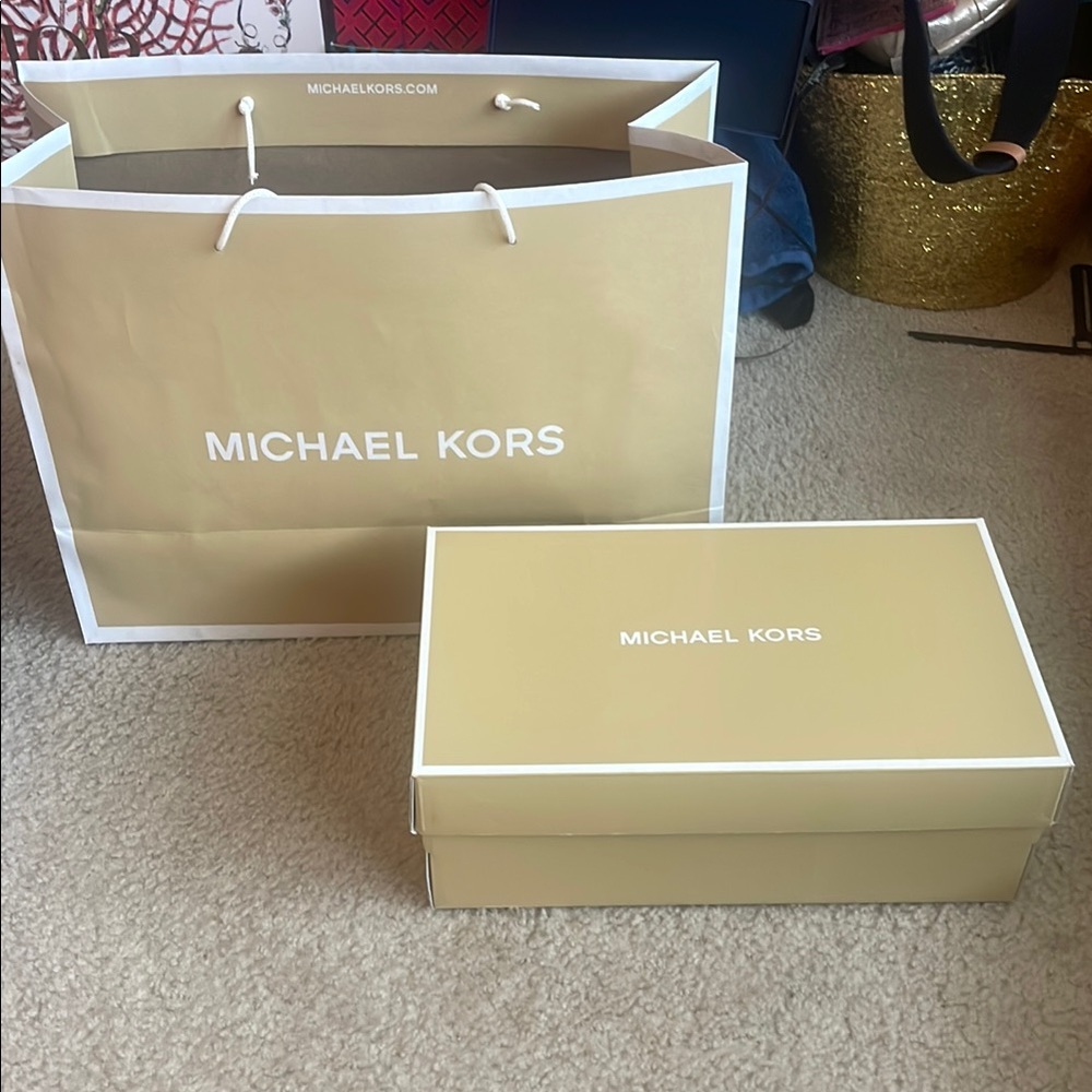 Michael Kors Gold Box and Bag Set